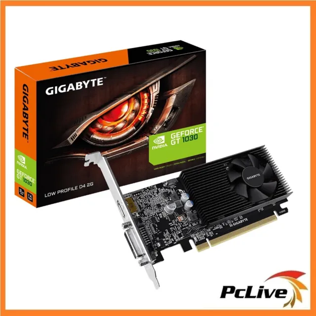 Gigabyte Nvidia Geforce 2GB GT1030 Graphic Card Low Profile Gaming 4K Video HDMI