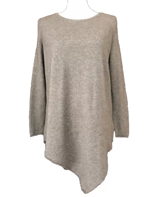 JOIE Tambrel 70% wool 30% cashmere asymmetrical heather coffee Sweater XS/S