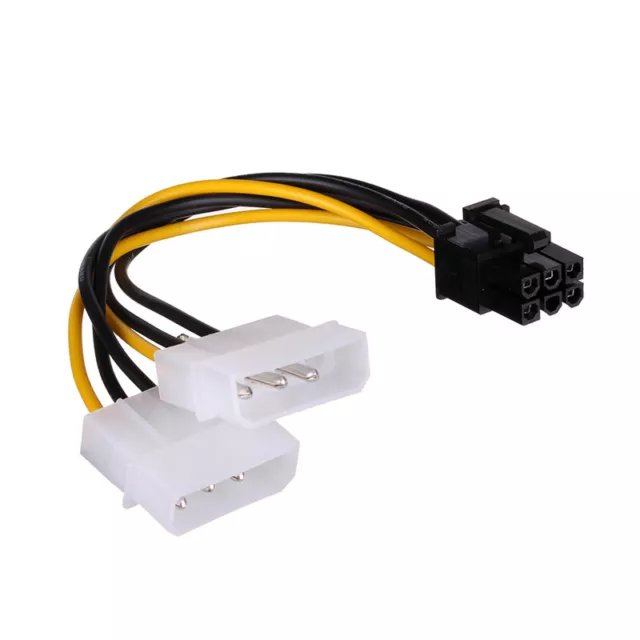 Cavo Alimentazione Scheda Video da Molex 4 Pin a PCI Express 6 Pin