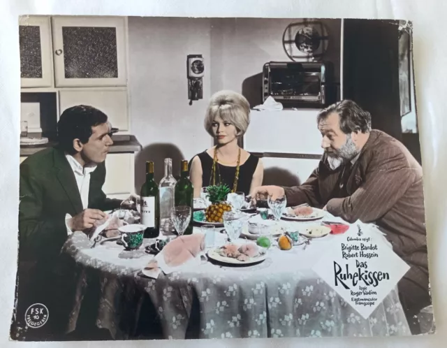 BRIGITTE BARDOT Das Ruhekissen ROBERT HOSSEIN vintage lobby card Aushangfoto