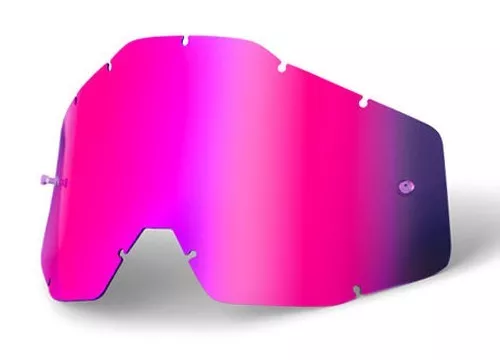 Goggle Shop MX Motocross Objektiv für 100% - verspiegelt pink