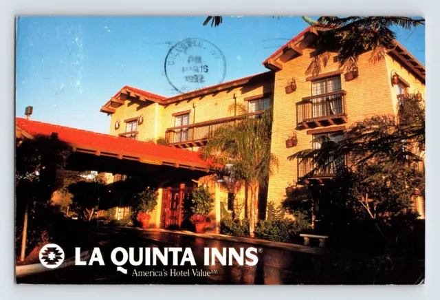 Postcard Wyoming Gillette WY La Quinta Inn Motel 1992 Posted Chrome