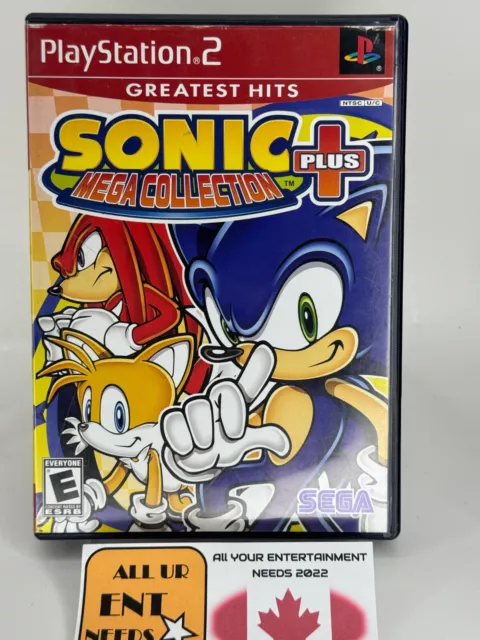 Sonic Mega Collection Plus (Sony PlayStation 2, 2004) PS2 + A- Disk Only