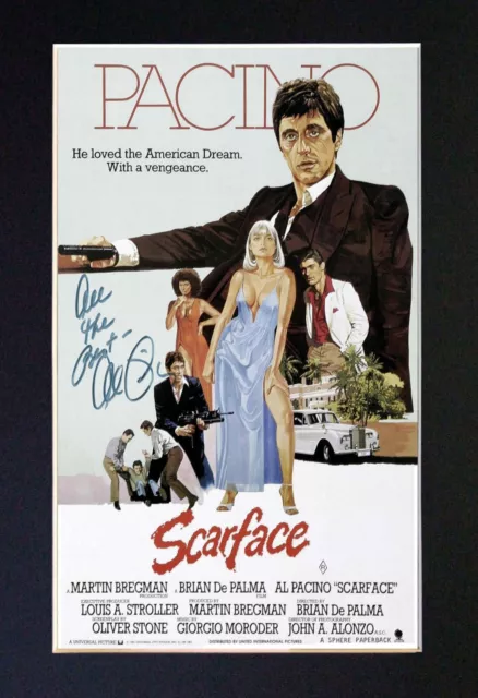 #12 SCARFACE Reproduction Signature/Autograph Mounted Signed Photograph A4