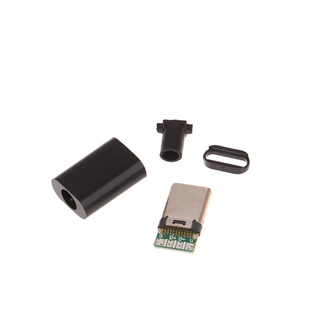 5 set testa maschio mini USB tipo C con guaina connettore jack micro usb terminale-DB