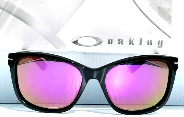 NEW Oakley DROP IN Polished Black POLARIZED Galaxy Violet Women's Sunglass 9232
