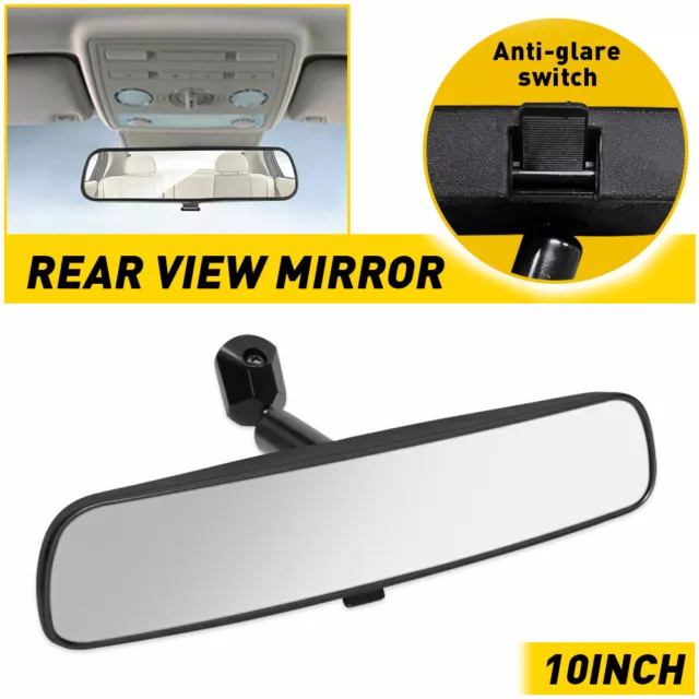 Quality 10" Clearly Rear View Mirror Car Interior Wide Angle Panoramic Universal