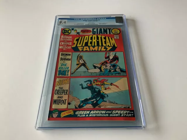 Super-Team Family 2 Cgc 9.4 White Pages Batman Deadman Creeper Dc Comics 1976