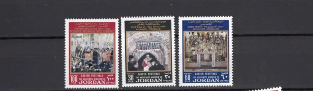 Middle East Jordan never hinged stamp set - Easter Pope Sepulcher - Sc 690-