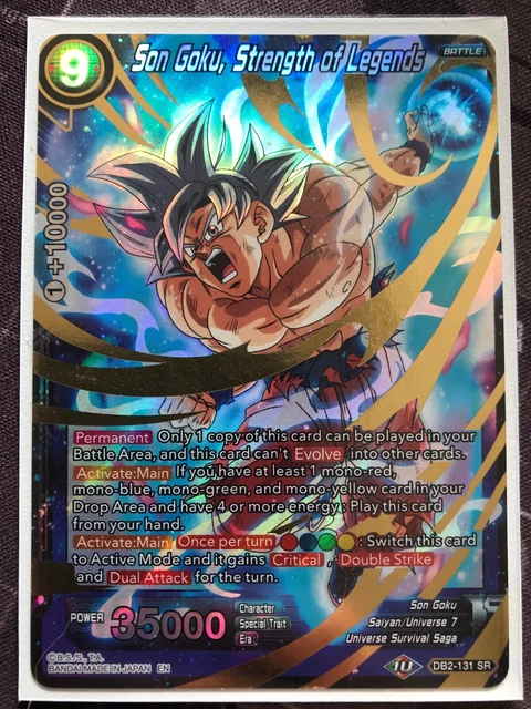 DRAGON BALL SUPER Card Game - DB2-131 SR - Son Goku, Strength of Legends *NM* 19.35 - PicClick UK DRAGON BALL SUPER Card Game - DB2-131 SR - Son Goku, Strength of Legends *NM* 19.35 - PicClick UK