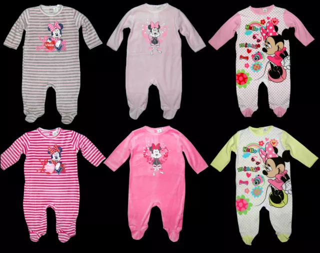 Schlafanzug Minnie Strampler Overall Disney Nicki Nikki 62 68 74 80 86 92 NEU