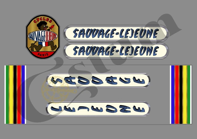Autocollants LEJEUNE Pour Vélo - Stickers LEJE504 Fabrication Française