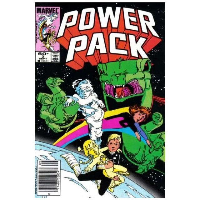 Power Pack (1984 series) #2 Newsstand in Fine minus condition. Marvel comics [l~