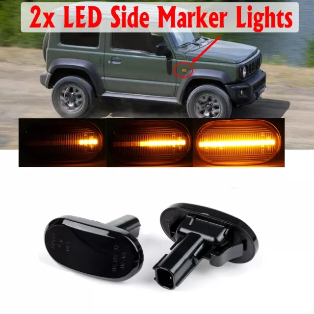 Dynamic LED Side LIght Turn Signal Lamp For Suzuki Jimny JB64W JB74 JB23W Lapin