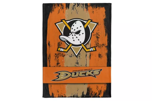 NHL Kuscheldecke Anaheim Mighty Ducks Decke Fleece Throw Brush Blanket 150x200