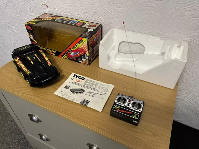 Boxed TYCO Scorcher Vintage 1990's Remote Controlled Car❄️Fully Tested/Working❄️
