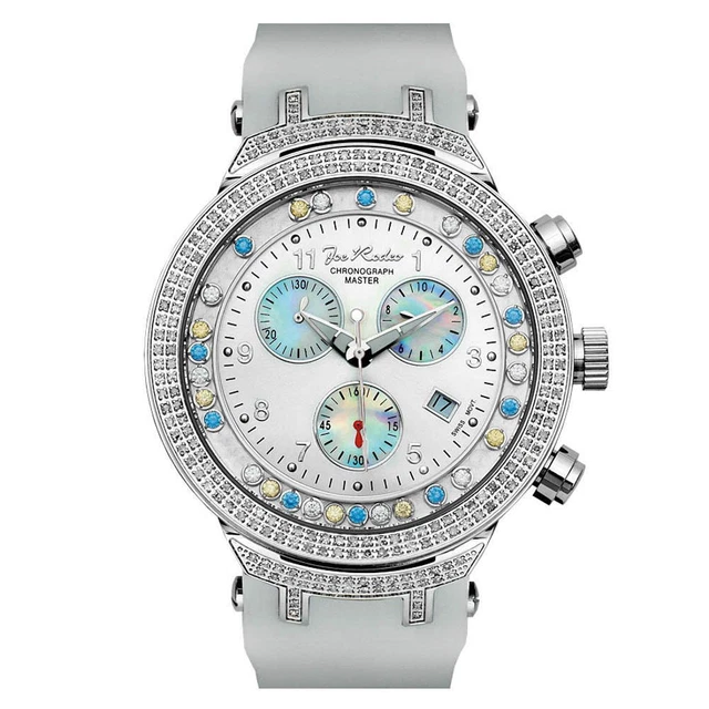 Joe Rodeo Diamond Men's Watch - MASTER silver 2.2 ctw
