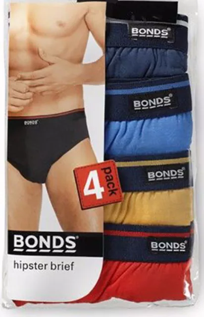 Mens Bonds Classic Basic Everyday Hipster Brief 8 Pack M38DM4 Work Day Cotton 3