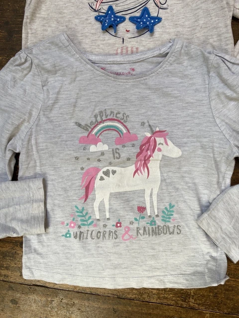 Pacchetto ragazze età 3-4 anni gonne denim Gap F&F lettini abito top maniche lunghe 5