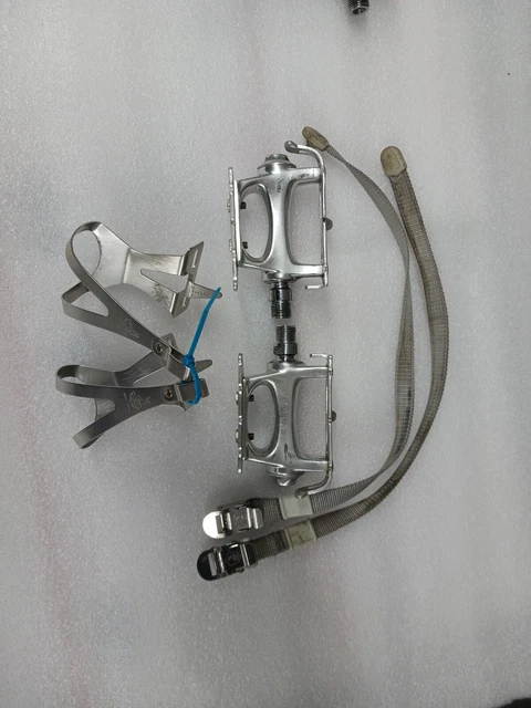 Vintage Campagnolo C RECORD PISTA TRACK Pedals Clips and Straps Vintage Campagnolo C RECORD PISTA TRACK Pedals Clips and Straps