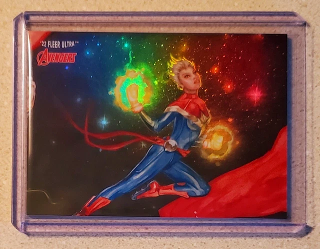 Captain Marvel 2022 UD Fleer Ultra Avengers SP 3×3 Puzzle Insert #7 🔥
