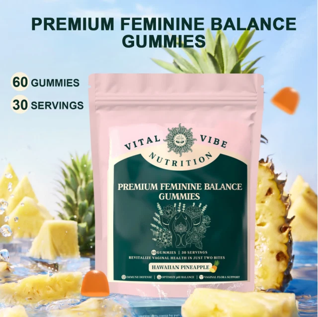 Bonbons Gélifiés Premium Équilibre Féminin - Boîte De 60 Pièces, Formule Bien-être