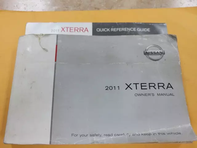 2011  Nissan Xterra   Owners Manual & Quick Ref