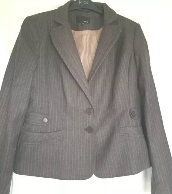 Giacca blazer Next marrone stampa Next taglia 14