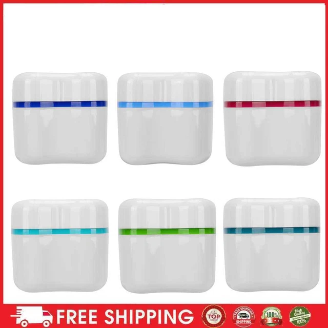Organizzatore contenitore dentale supporto per protesi impermeabile con cesto di scarico uso domestico