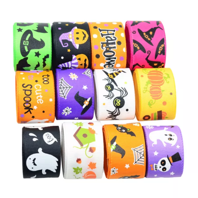 12 Yarn DIY Printing Ribbon Gift Packaging Ribbon Bows Making Ribbon