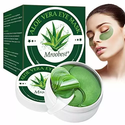 Masque Yeux Collagène , Aloe Vera  Patch, Anti ride  Réduit poches, yeux gonflés