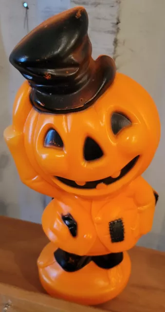 Vintage 1969 Empire Blow Mold Jack-O-Lantern Lighted Halloween Decoration