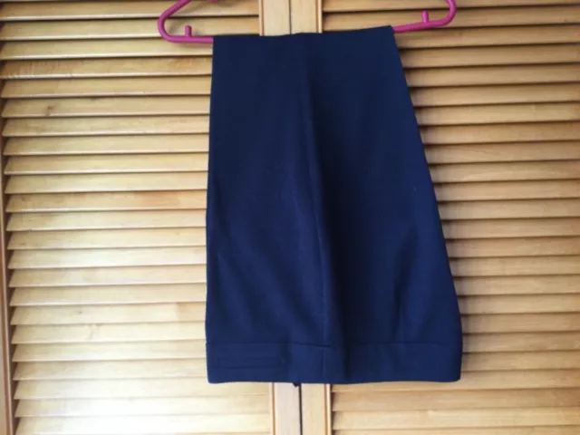 M&S Collection Short  Straight Leg Navy Trousers Size UK 14