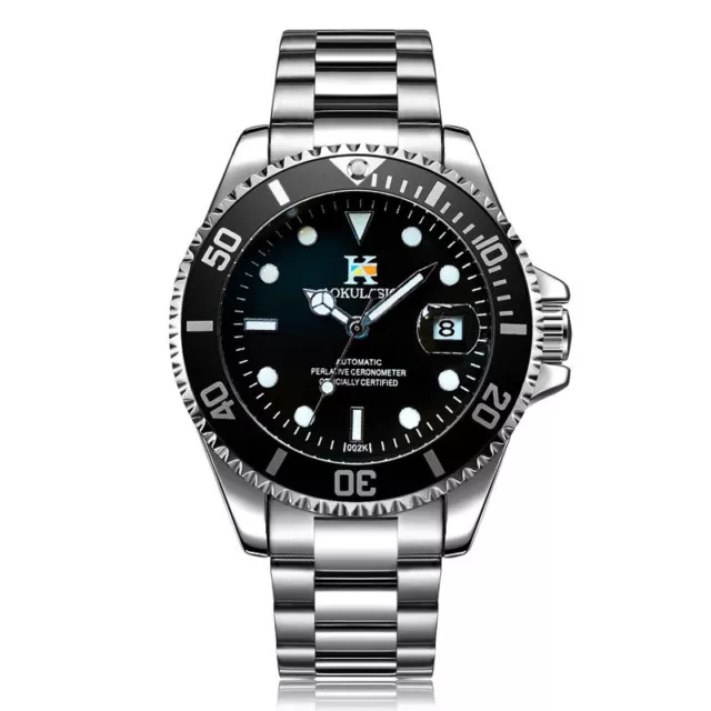 Men's Automatic Mechanical Watch Luminous Steel Belt Watch Waterproof