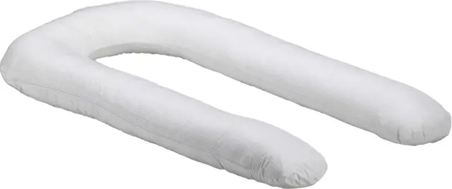Comfort-U Full Body Pillow, Poly/Cotton Cover - Never Clumps, Firm, Hypoallergen