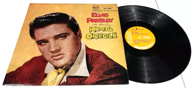 Elvis Presley's King Creole Soundtrack Album RD 27088 KLEIN ORANGE MONO NO2