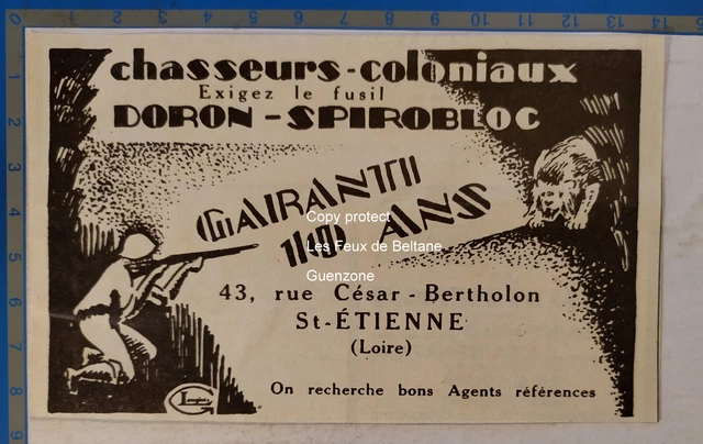 ADVERTISEMENT LE SOUZY - SHOTGUN and its engagement stock HUNTING