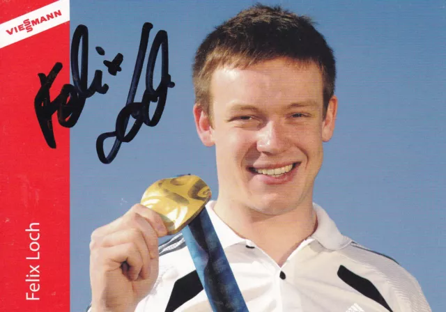 Felix LOCH - Deutschland, Gold WM 2023 Rodeln, Original-Autogramm!