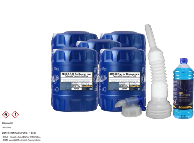 100L mannol 8209 pour Coréen Cars Atf Sp-Iii Huile Boîte à Vitesse Automatique