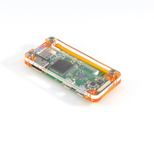 Orange Acrylic Case for Raspberry Pi Zero & Zero W VaultPi