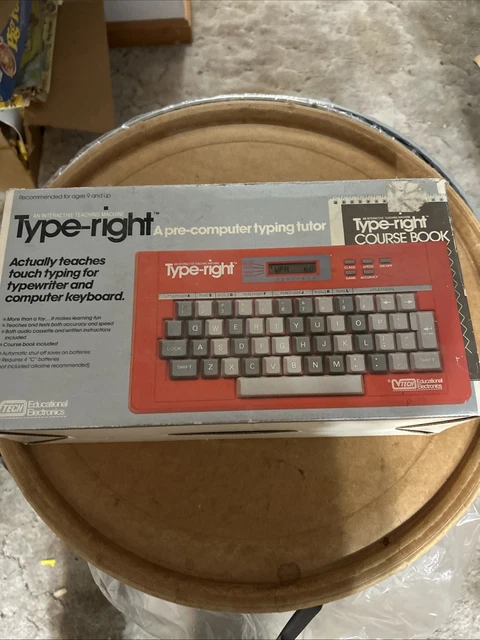 VTECH TYPE-RIGHT INTERACTIVE Typing Tutor (missing Course Book and ...