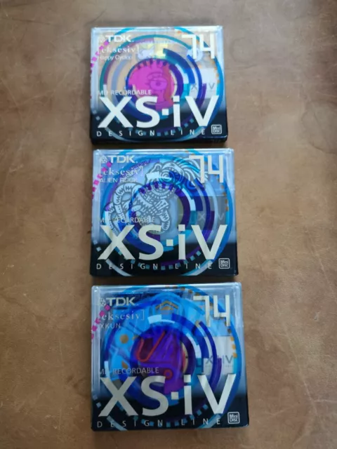 Lot de 3 Minidiscs TDK XS IV