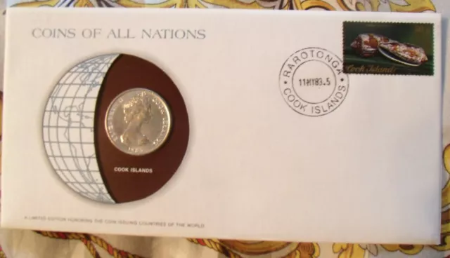 Coins of All Nations Cook Islands 1983 20 cents UNC