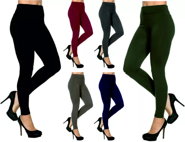 Ladies Black Firm Control LEGGINGS Shaping Slimming High Waist Tummy Tucker