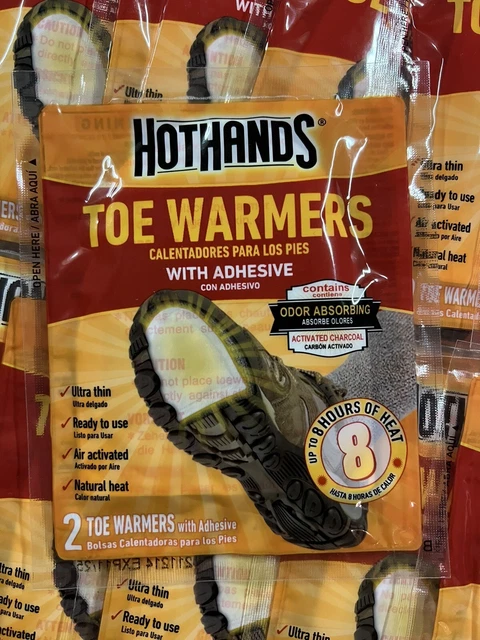 80 HOT HANDS Toe Foot Warmers 8 Hour With Adhesive 40 Pairs Exp 01/26 ...