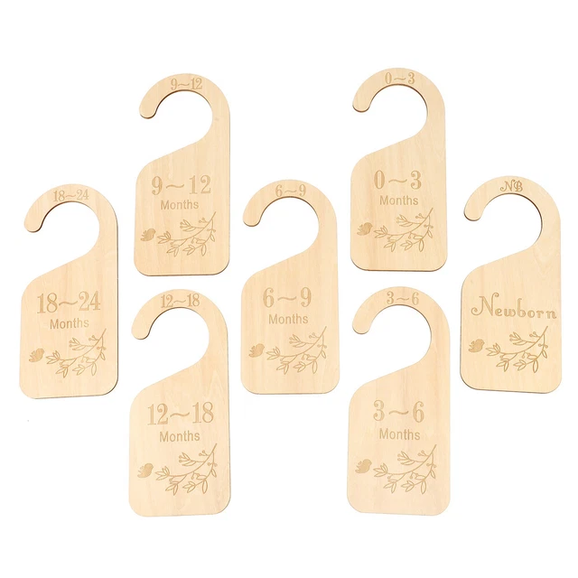 7 piezas divisor de madera tamaño armario para niños madre niño pequeño