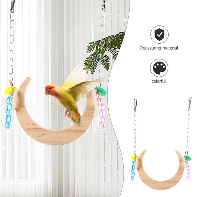 Set 5 Vogelschaukel Spielzeug Papagei Kletterleiter Vogelspielzeug Aus