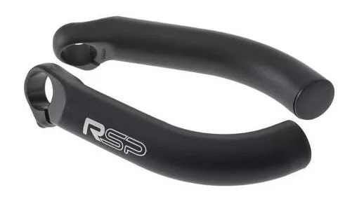 RSP Bike Cycle Bicycle Handlebar Ski Bar Ends, Matt Black With End Plugs RBE001B