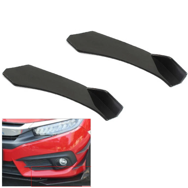 US Pair Universal Car Front Bumper Lip Body Spoiler Lower Lip Splitter Diffuser