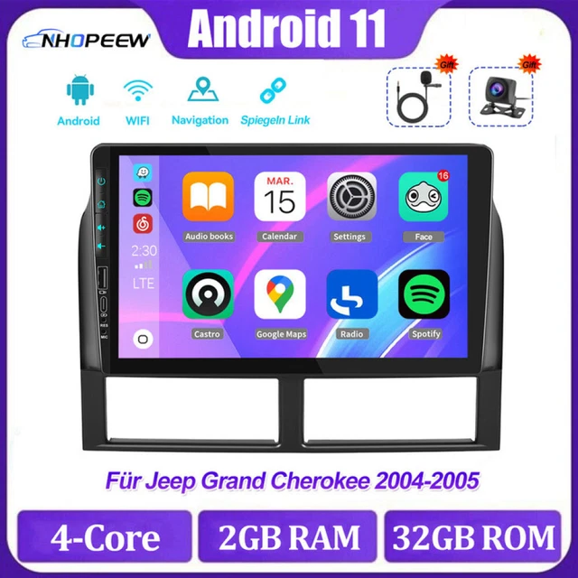 9& ANDROID 11 Carplay Autoradio GPS Navi WiFi 32GB für Jeep Grand